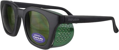 Miniatura 21 de TITUS Gafas de seguridad de soldadura IR de estilo retro con escudo lateral plegable o ajuste OTG sobre gafas Rx IR3 IR5