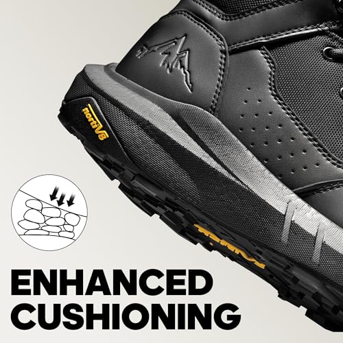 NORTIV 8 Men's Breathable Military Tactical Combat Boots Side Zipper Arch Support Leather Lightweight Motorcycle Work Hiking Boots 8 Inches DesertStorm3