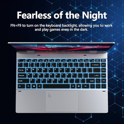 Image of FUNYET Touchscreen Laptop Computer 2026, 14 Inch 2 in 1 Gaming Lap Top Windows 11 Pro, 16GB RAM 1TB SSD, Intel N100 Processor, Office 365, Fingerprint Unlock, Backlit Keyboard, Wi-Fi 6