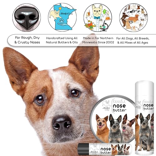 Image of The Blissful Dog Australian Cattle Nose Butter, Versatile Dog Nose Balm for Dry Nose, Handcrafted Nose Moisturizer, Easy-to-Apply Dog Essentials, Unscented, 1 oz.