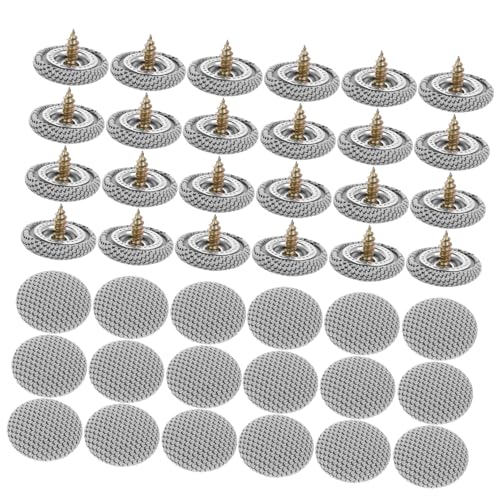 PRETYZOOM 50pcs Car Roof Headliner Repair Buttons Auto Roof Snap Rivets Ceiling Cloth Buckle Kit for Upholstery