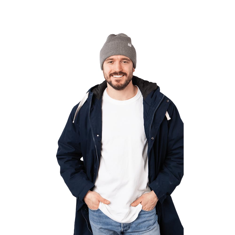 Barts Makalun Mütze Grau - Grösse - Herren - Bekleidung - - Wolle - Perfekt für Herbst und Winter