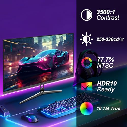 Image of LXZ 32 inch 4K Monitor UHD 3840 x 2160, VA Panel, AMD FreeSync Premium, 178 Viewing Angle, 100% sRGB, 3500:1 Contrast Ratio, Compatible with Wall mounting 75 x 75MM