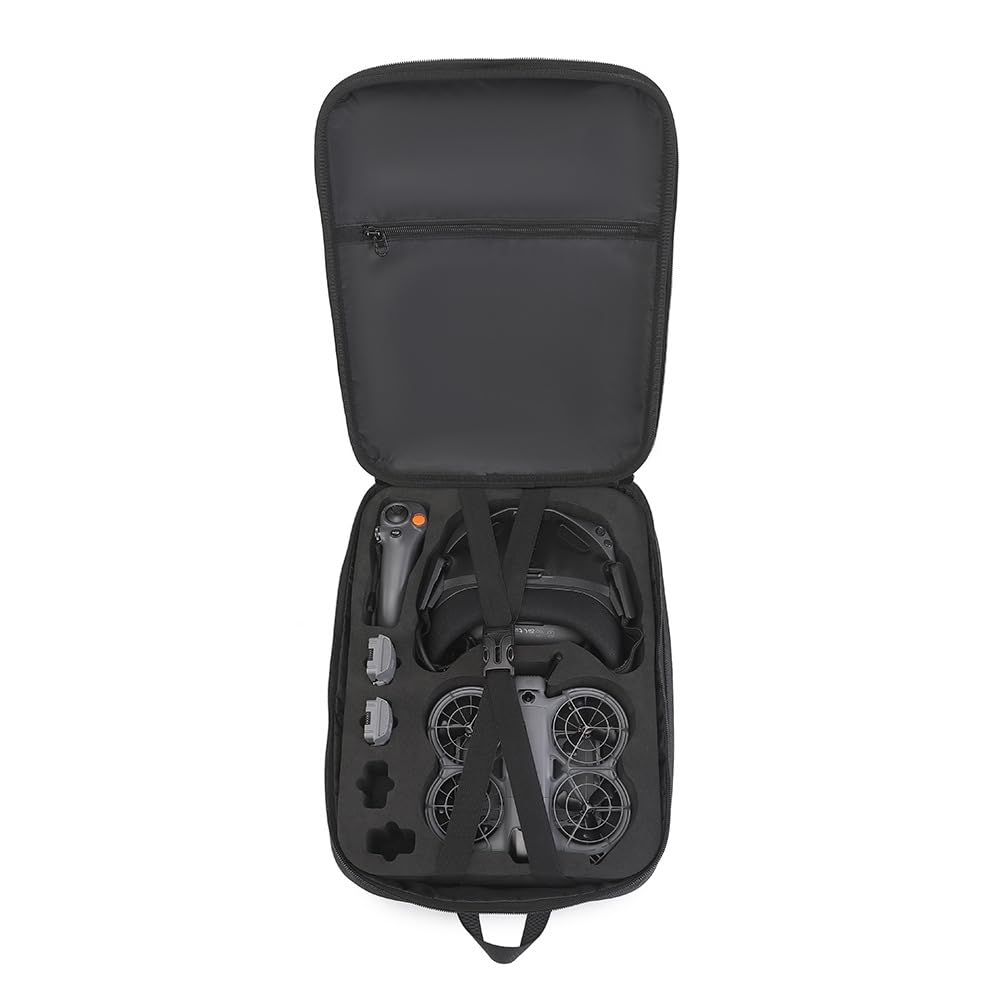 Zaino da viaggio per DJI NEO 2 Drone Custodia da trasporto ad alta capacità Occhiali N3 antipolvere e a prova di caduta Custodia portatile