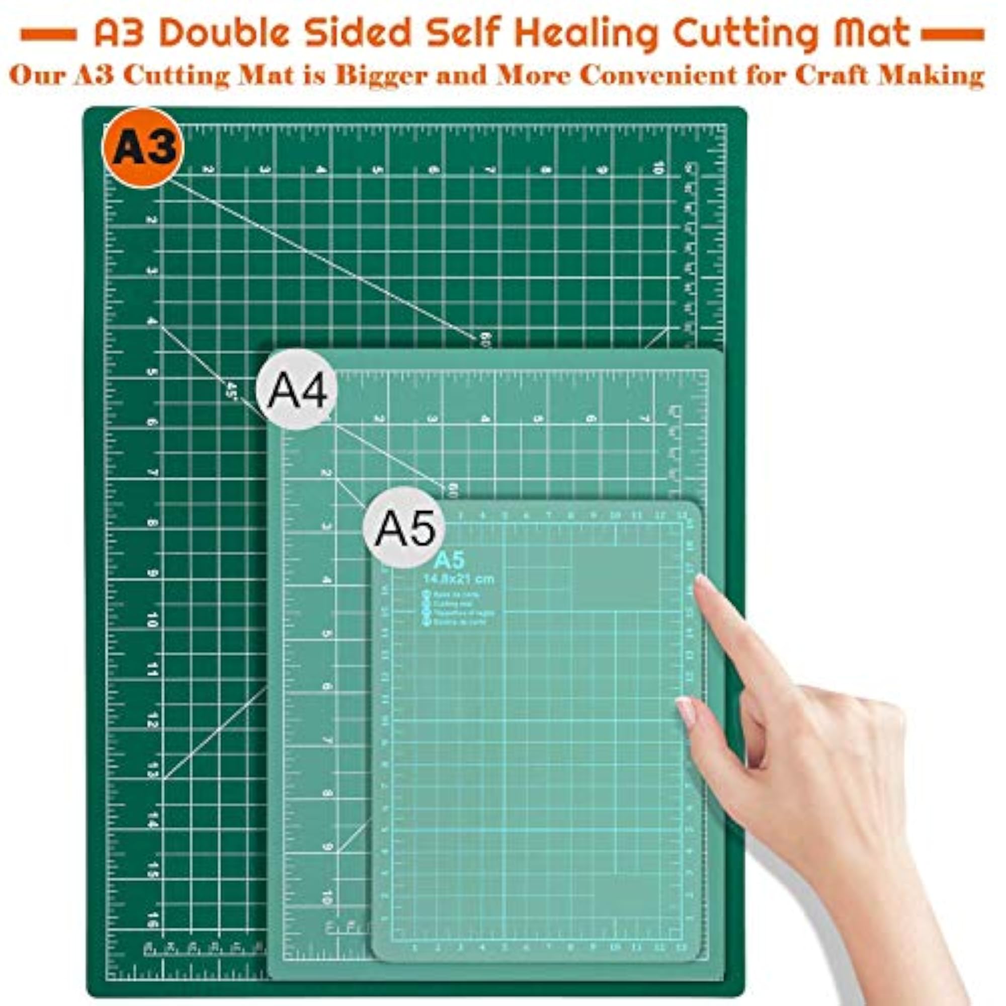 Rubber Professional Cutting Mat A3 Self-Healing