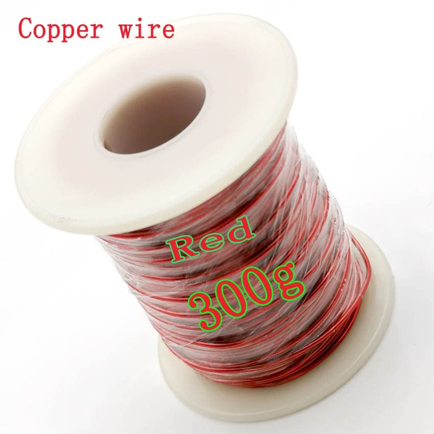 300g Red Magnetic Wire 0.2mm QA Enameled Copper Wire Magnetic Coil Winding for Electric Machine DIY Electromagnet Making (Color : 1.4mm, Size : Red)