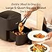COSORI Air Fryer Pro 9-in-1, Compact 5QT, 450℉: Half Time & Chef-Grade Cook, One-Wipe Clean Glass Panel, 130+ In-App Recipes with Nutritional Info, Nonstick & Dishwasher-Safe Basket, Ceramic, Gray