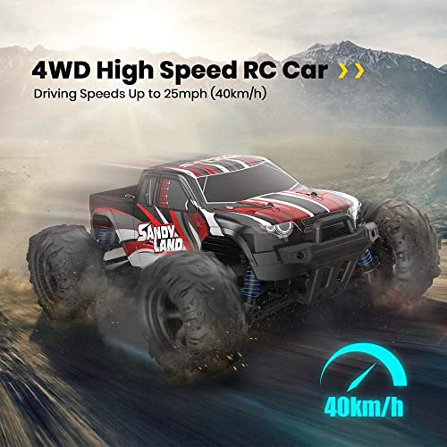 Qiyhbvr Remote Control Car High Speed Off-Road Vehicle 1:18 Scale 40Km/H 4Wd 2.4Ghz Rc Monster Truck Electric Racing Car Rc Buggy Truck Electric Hobby Car Toy For Adults And Kids #TOP1