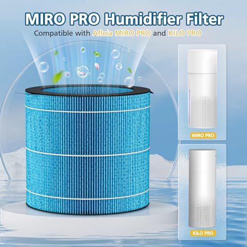 MIRO PRO Washable Humidifier Wicking Filter, Compatible with Afloia MIRO PRO and KILO PRO 2-in-1 Air Purifier & Humidifier, Durable Wet Curtain, 2Pack