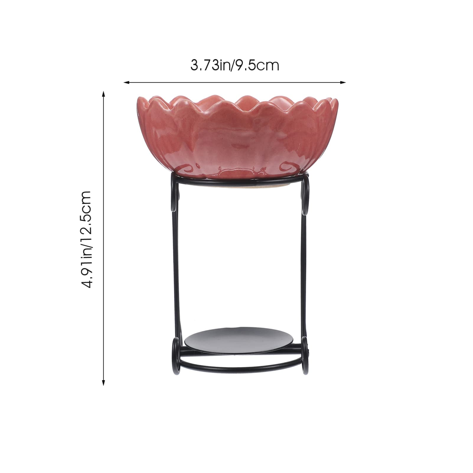 kominek aromaterapeutyczny, Kominek do olejków Lotus Podgrzewacz wosku Ceramiczny świecznik typu tealight zapachowy Delikatny podgrzewacz świec Dyfuzor(Roze)