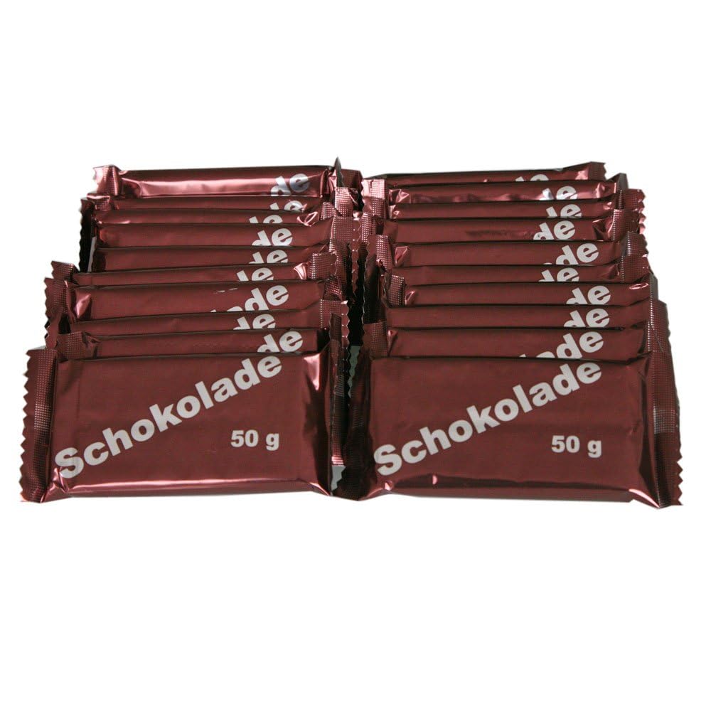 50 x 50 g Schokolade, Original Bundeswehr-Produktion