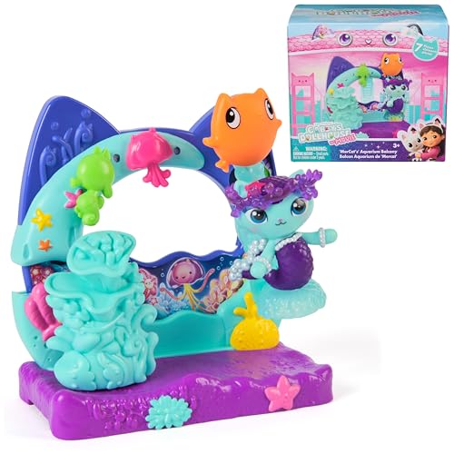 Gabby's Dollhouse: The Movie, Mercat's Aquarium Balcony, with Toy Figure & Dollhouse Accessories, Kids Toys for Girls & Boys Ages 3 and Up