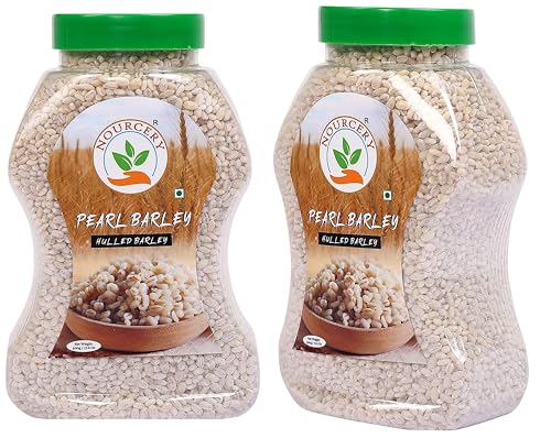 Image of Nourcery Pearl Barley-1kg | Pearled Whole Barlay | High Fiber Jau | Low Glycemic Index | Raw Barley Grain | Healthy by nature | Cooks Like Rice | Ideal for Risottos & Soups | Naturally Gluten Free