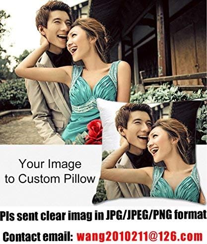 Miniatura 3 de RR&DDXU Diseño de imagen o texto de la funda de almohada personalizada, regalos personalizados para madres, funda de almohada para fotos de