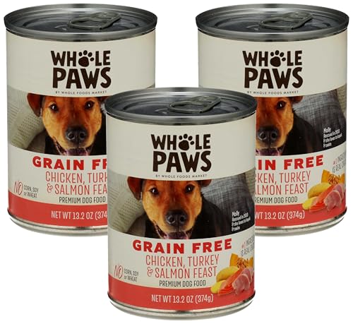 Image of Whole Paws, Chicken, Turkey and Salmon Dog Food, 13.2 Ounce (Pack of 3)