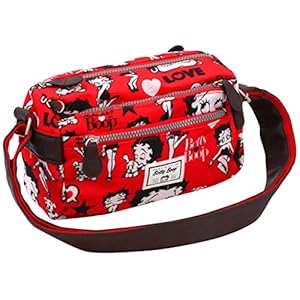 Karactermania Betty Boop rode schoudertas, 24 cm, rood