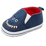 0-18 Meses,SO-buts Zapatos para Bebés Recién Nacidos Cómodo Colores Mezclados Moda Animal Tiburón Primero Caminando Zapatos Individuales para Niños (Azul Oscuro,0-6 Meses)