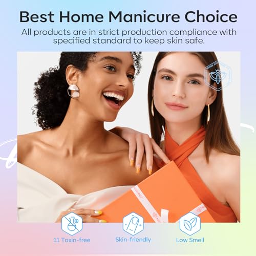 Image of modelones Color Changing Gel Nail Polish Set, 6 Colors Temperature Changing Mood Red Pink Yellow Blue Green Glitter Gel Polish Colors Collection Soak Off Salon DIY at Home