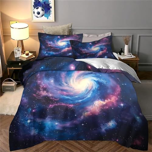 Housse de couette 3D espace en microfibre résistante et douce - 6