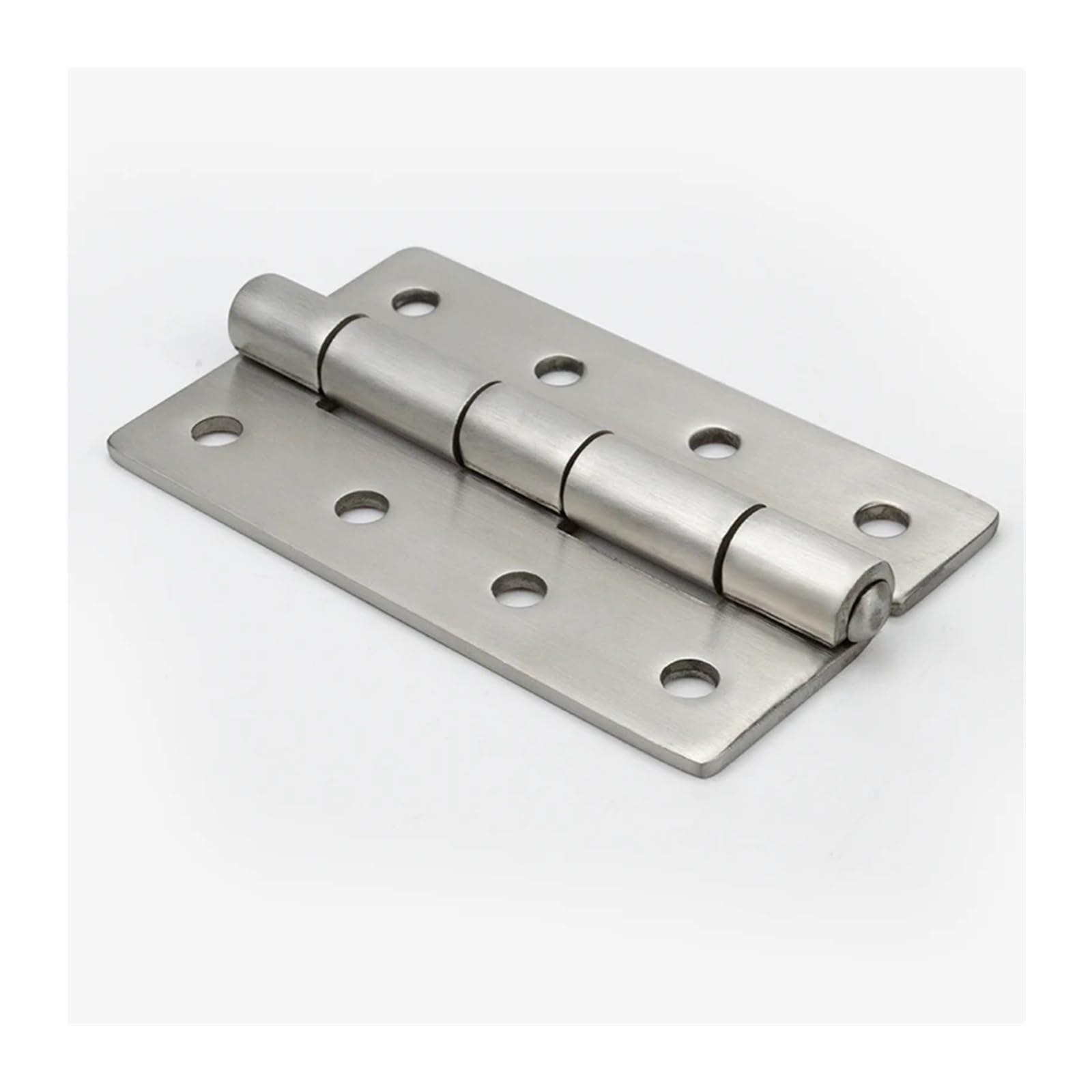 CLEUFWKO Stainless Steel Hinge Wire Drawing Thickened Heavy Flat Opening Hardware 8-hole Folding Mechanical Equipment Accessories
