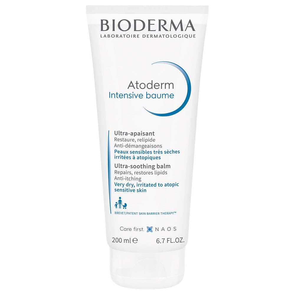 Bioderma Atoderm Intensive Baume for Very Dry to Sensitive, Irritated to Atopic Skin, Anti-itching, Ultra-soothing & Ultra-nourishing, 200ml