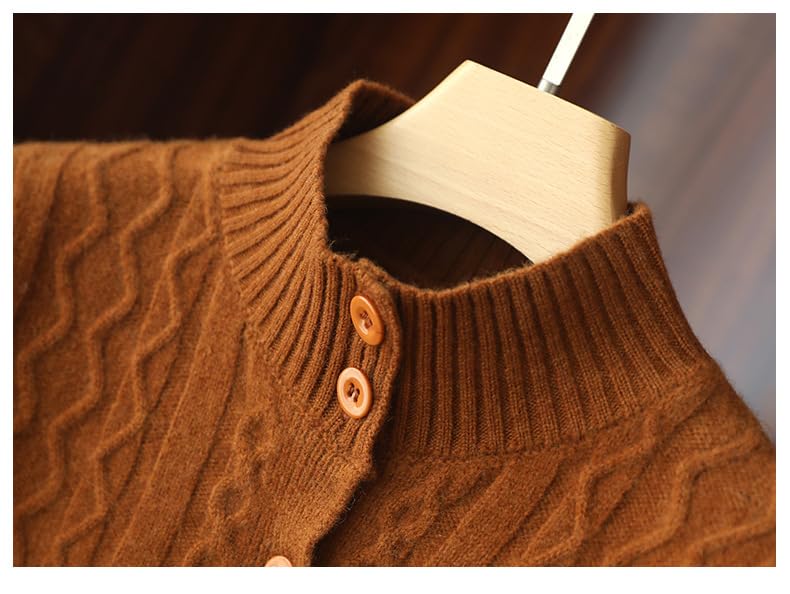 Scialle Donna,Donne Caldo Spalla Scialle Mantello Corto Lana Merino Lavorato A Maglia Scialle Poncho Treccia Cardigan Aperto Davanti Bottone Spalla Protezione Collo Inverno Spalla Caldo C