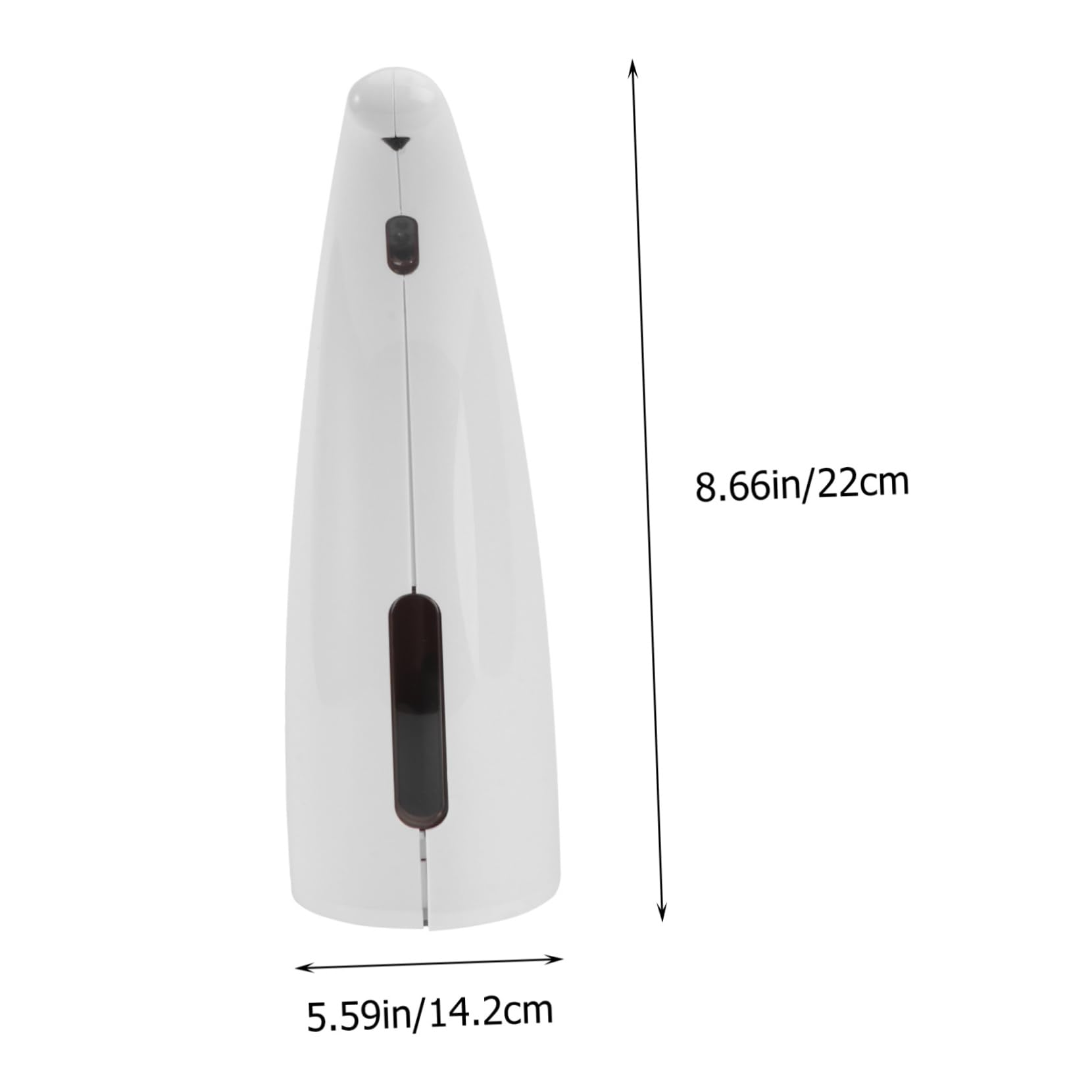 TOPBATHY Distributore Sapone Automatico da 300ml, Sensore di Movimento in Abs Bianco Dosatore Sapone Liquido senza Batteria, per Bagno e Cucina