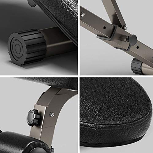 FEILA Adjustable Folding Fitness Barbell Rack and Weight Bench Weight Bench with Upgraded Wider Backrest Seat InclineDecline Exercise Workout Bench for Home Gym, Strength Training Full Body Workout