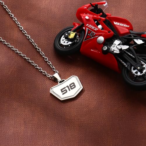 Personalized Custom Motocross Number Necklace,Dirt Bike Name Necklace Gift for Men3
