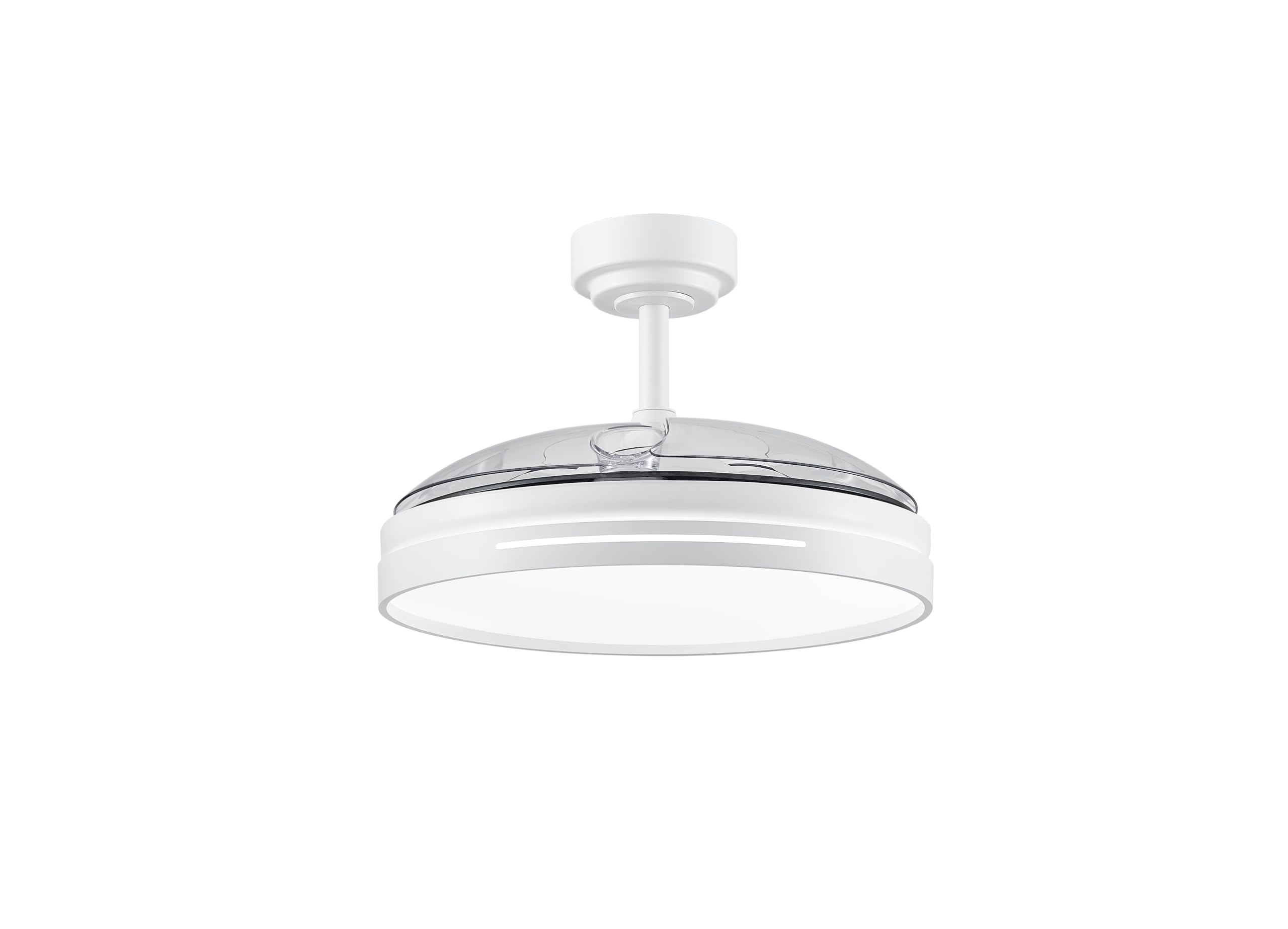 Ventilador DC 72W 3 Aspas 108d 6 Velocidades 7200lm Control Remoto Regulación Intensidad Temporizador 25 Utilidad en hogares y oficinas.