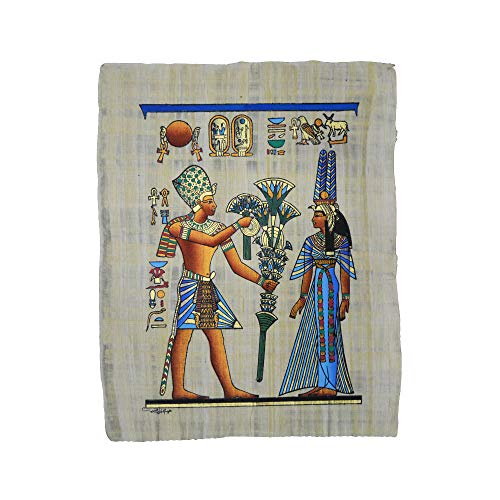 Papyrus original égyptien Ramsès II et Nefertari : cadeau culturel idéal