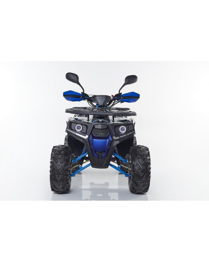 T-MOTO - Maxi Quad Hunter PRO 125cc - Mezzo per Ragazzi e Adulti, Quad a Benzina 4 Tempi uso Off Road, Automatico (Blu)