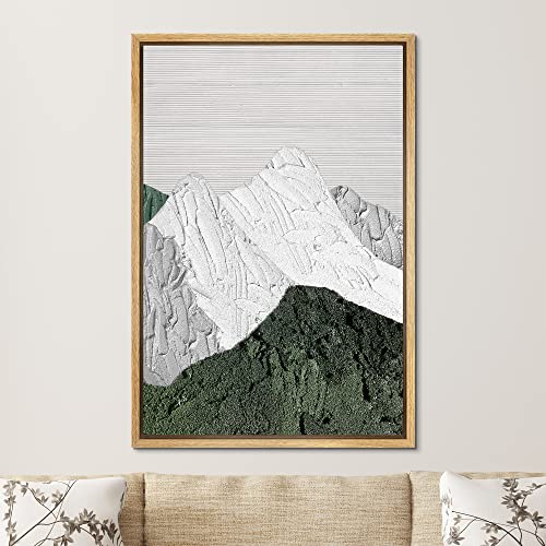 SIGNFORD Natural 16x24 Rustic Mountain Canvas Print for Living Room, Bedroom, Office