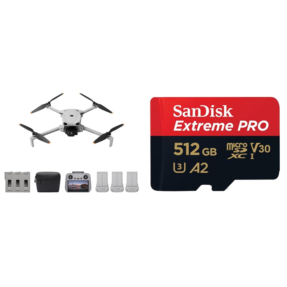 DJI Lito X1 Fly More Combo RC 2 + SanDisk Extreme PRO 512GB microSD – 4K Uzun Uçuş Seti
