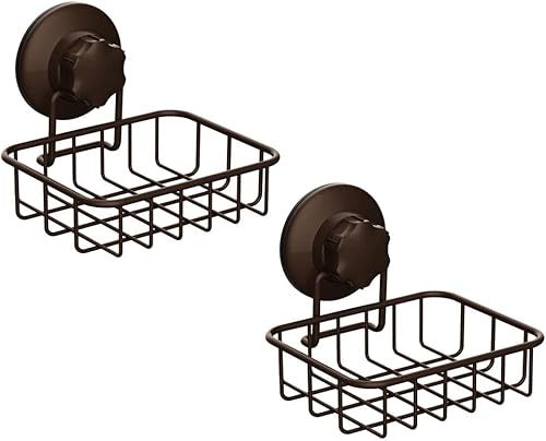 Miniatura 9 de SANNO Soporte para jabonera con ventosa al vacío bandeja para jabonera de ducha soporte de esponja para ducha baño bañera y fregadero de cocina