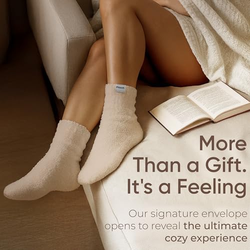 Plüsch Gift for Women – Ultra-Soft Cozy Cloud Socks in Kraft Envelope – Thoughtful Self-Care, Unique Birthday Gifts for Women4