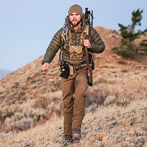 First Lite Men’s Obsidian Foundry Merino Wool Pant - Versatile Camo Hunting Pants - First Lite Fusion - 32 x 32