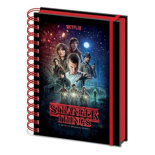 Stranger Things notebook a spirale A5, Multicolore