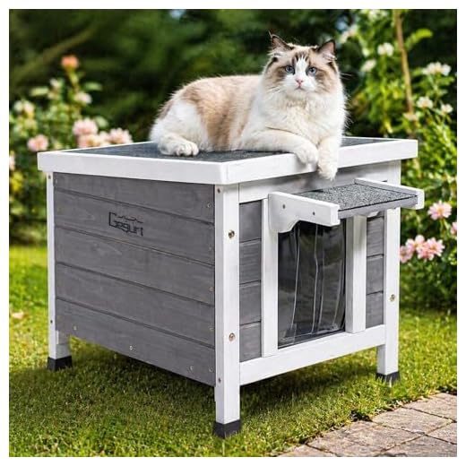GEGURI Weatherproof Outdoor Cat House