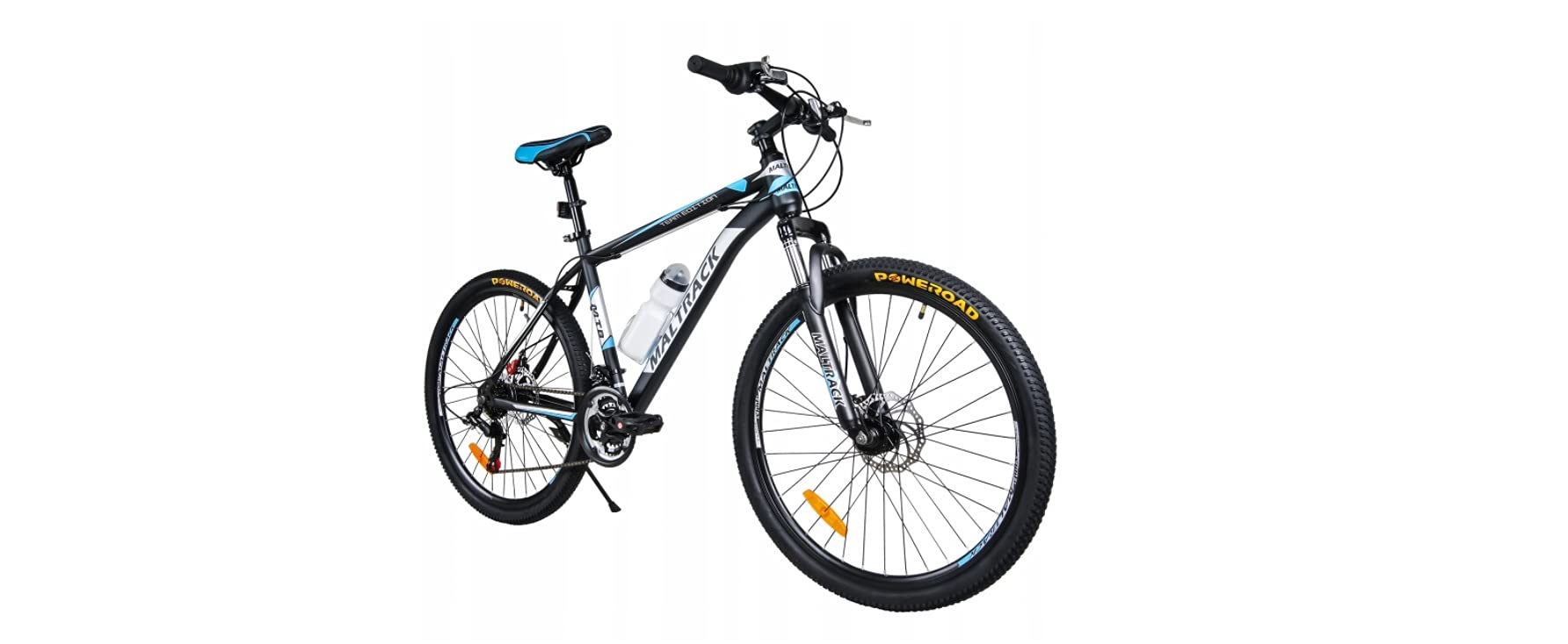 BDW rower górski Shimano, 18-biegowa przerzutka, hamulec tarczowy, opony 26", rama MTB 18", dodatki