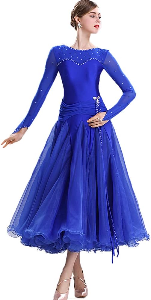 Women's Tango Waltz Practice Dress Ballroom Dance Dresses Flamenco Modern Performance Dancewear Salsa ​Costume