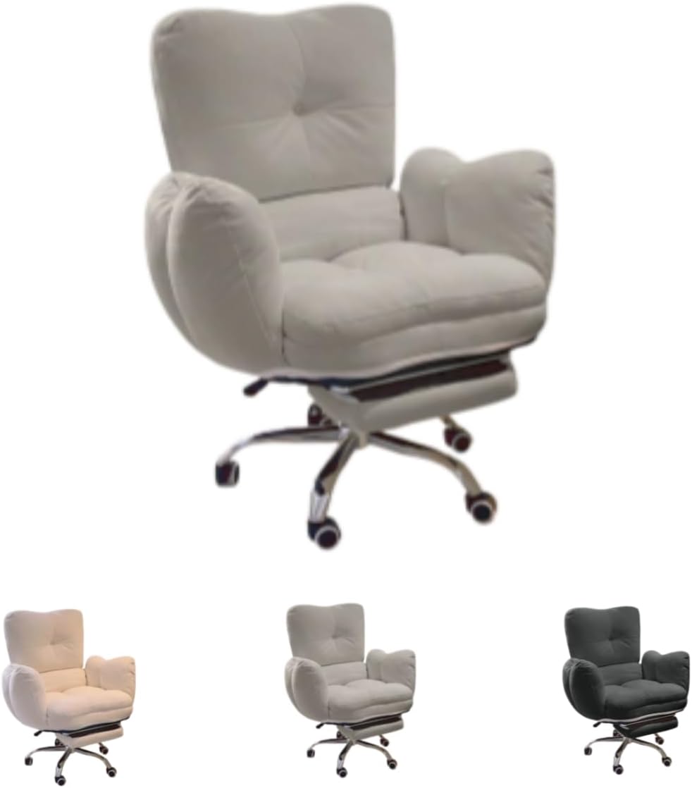 Sandqvipaリクライニングチェア 1人掛け 360度回転 座面昇降機能 椅子 ソファ 3段階背もたれ 肘付き リラックスクッシ