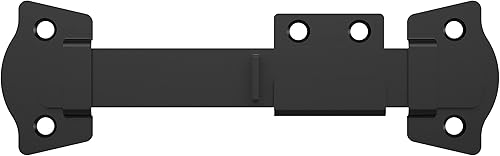 Miniatura 4 de National Hardware N166-028 - Pestillo de puerta negro moderno de montaña de 8.35 pulgadas