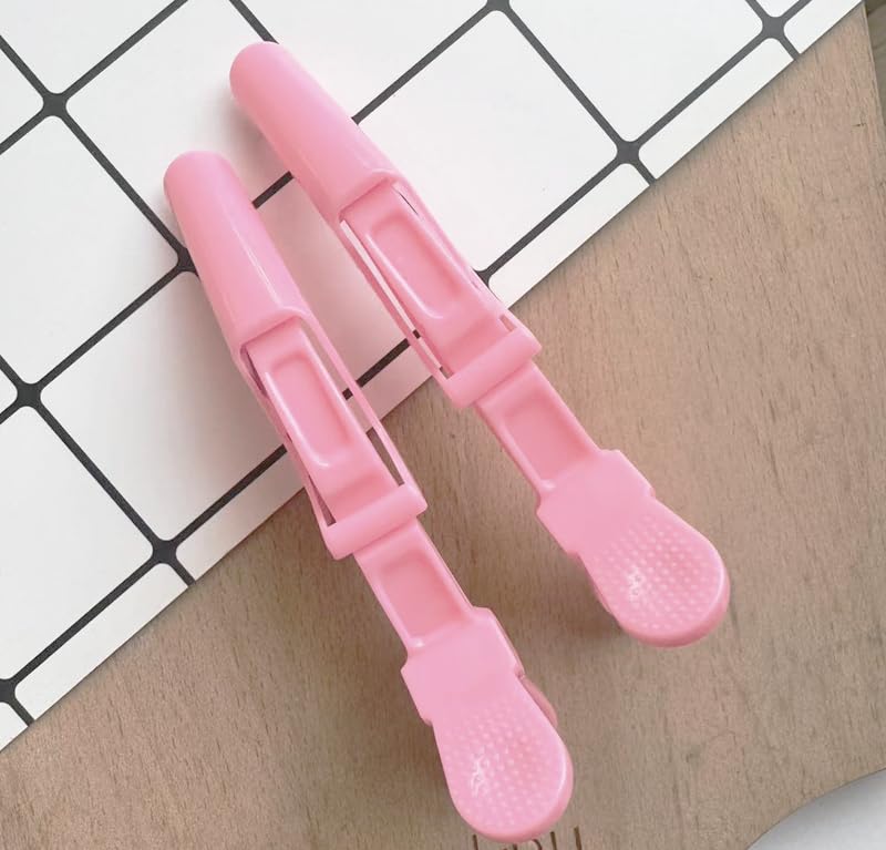 Image of ANNA CREATIONS 4 Pcs Root Hair Clip Set - 2 Hair Rollers with 2 Crocodile Clips for Women & Girls - Heatless Hair Volume Curler Clip Tool for Long & Short Hair, Forehead Styling