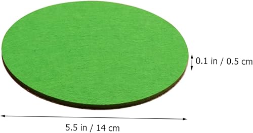 Miniatura 2 de EXCEART 16 piezas de azulejos decorativos de corcho para tablero de notas, tablero de notas, pin de pared, calcomanías circulares, decoración de