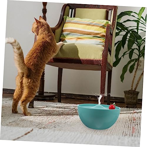 Bebedero para gatos de cerámica Toddmomy color verde miniatura 7