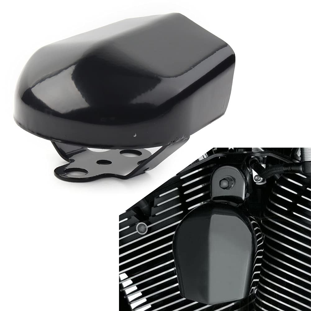 GZYF Motorcycle Metal Horn Cover Glossy Black for Harley Davidson Touring Electra Glide Road Glide Street Glide Tour Glide Classic FLTRX FLHTC I FLHTC FLTRXS