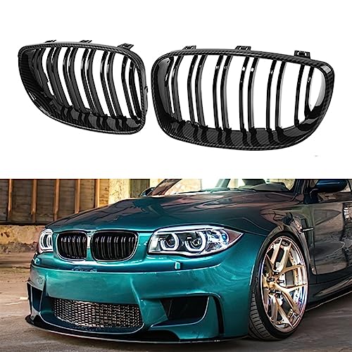 Grille d'aération du flux d'air BMW E88 E82 E81 E87 calandre cassée remplacement carbone - 4