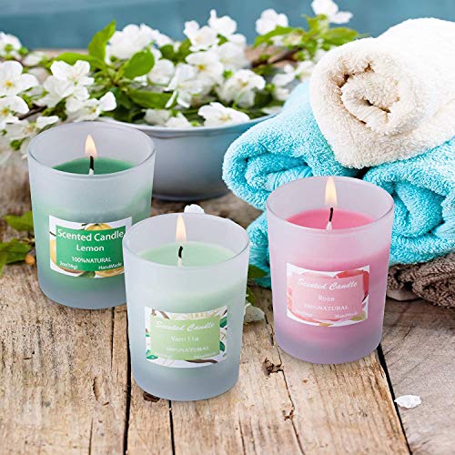 image for HELLY Soy Candle Strong Scented Candles - Aromatherapy Candles Long La