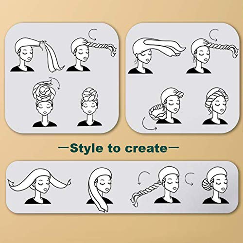 Oaoleer 5 Pieces Stretch Jersey Turban Head Wrap Knit Headwraps Urban Hair Scarf Solid Color Ultra Soft Extra Long Breathable Head Band Tie For Women #TOP3